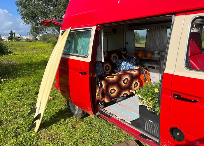 Rent A Blue Classics' S Campervan For Your Road Trip In -volkswagen T3 Luxuszelt Portimão