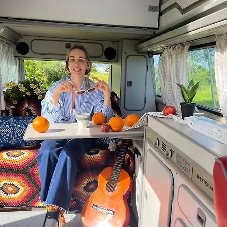 Rent A Blue Classics' S Campervan For Your Road Trip In -volkswagen T3 Glamping Portimão