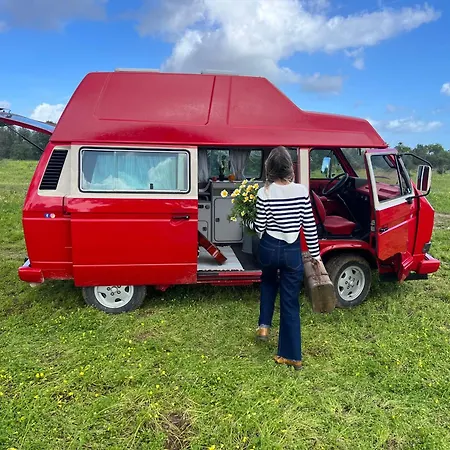 Glamping Rent A Blue Classics' S Campervan For Your Road Trip In -volkswagen T3 Portimão